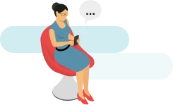 Mujer consulta por teléfono para solicitar orientación funeraria
